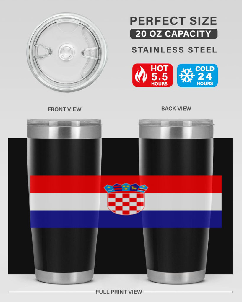 Croatia 155#- world flags- Tumbler