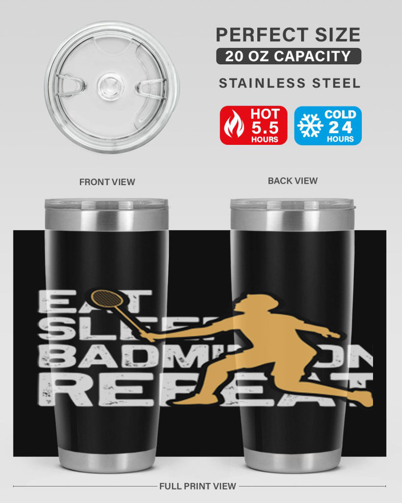 Eat 1286#- badminton- Tumbler