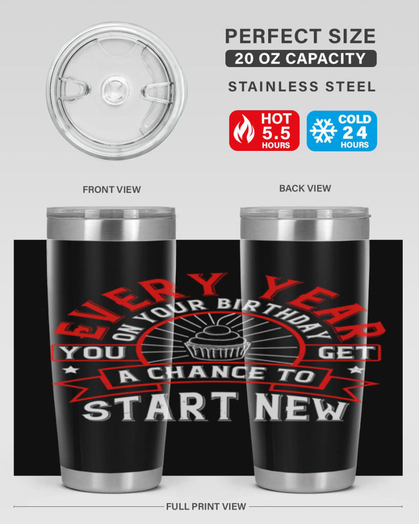 Every year on your birthday you get a chance to start new Style 86#- birthday- tumbler