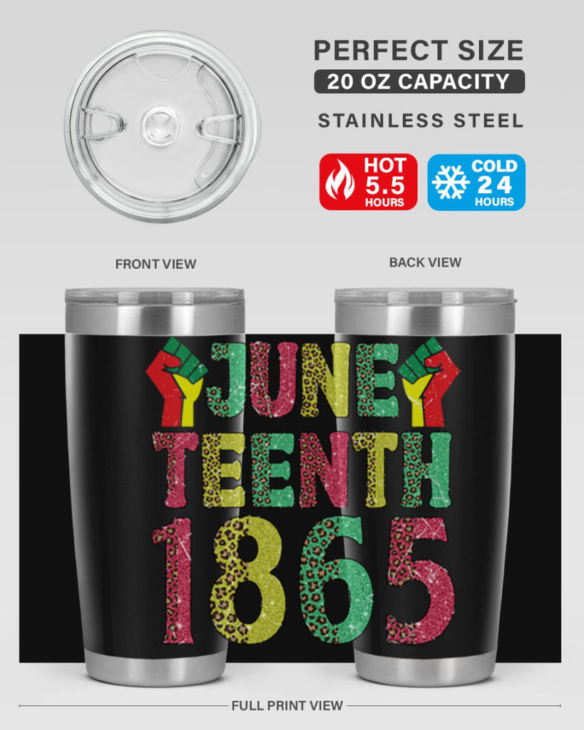 Fist Juneteenth Since 1865 Design Png 10#- Juneteenth- tumbler