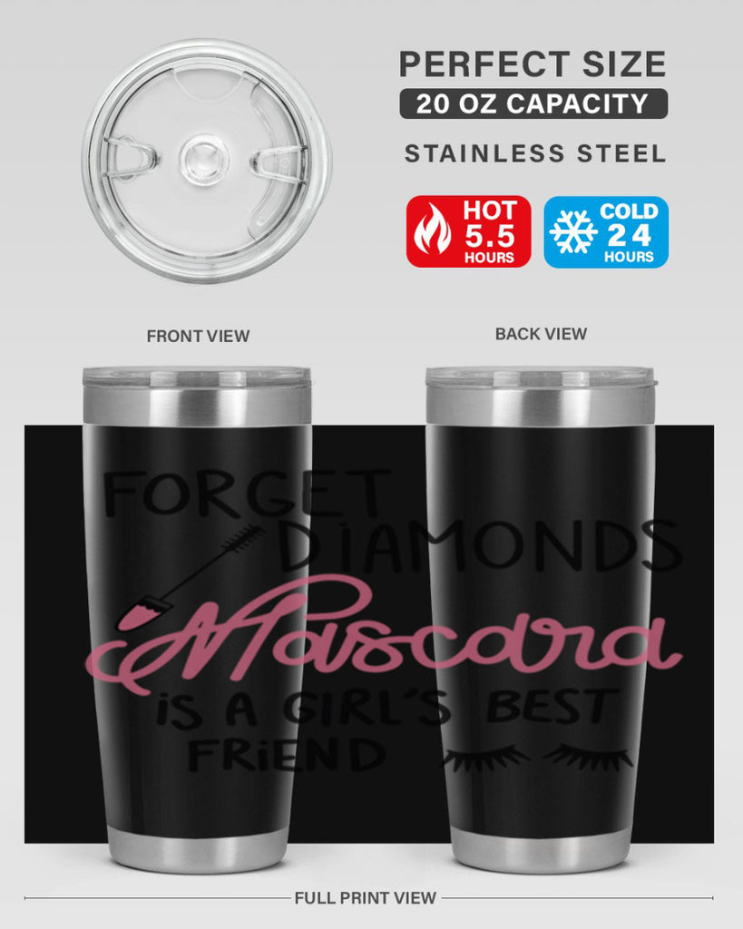 Forget Diamonds Mascara is a Girls Best Friend Style 100#- make up- Tumbler