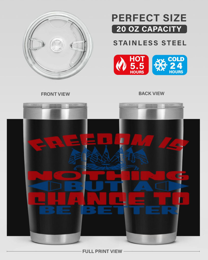 Freedom is nothing Style 6#- Fourt Of July- Tumbler