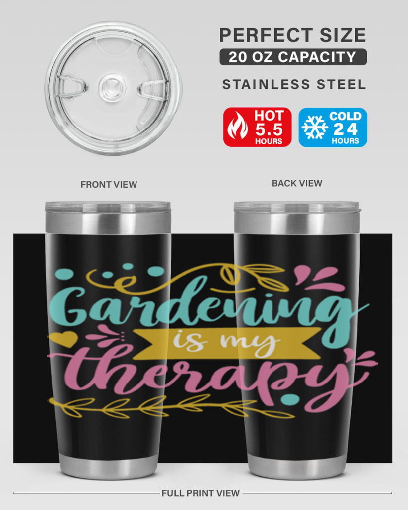 Gardening is my therapy Style 66#- summer- Tumbler