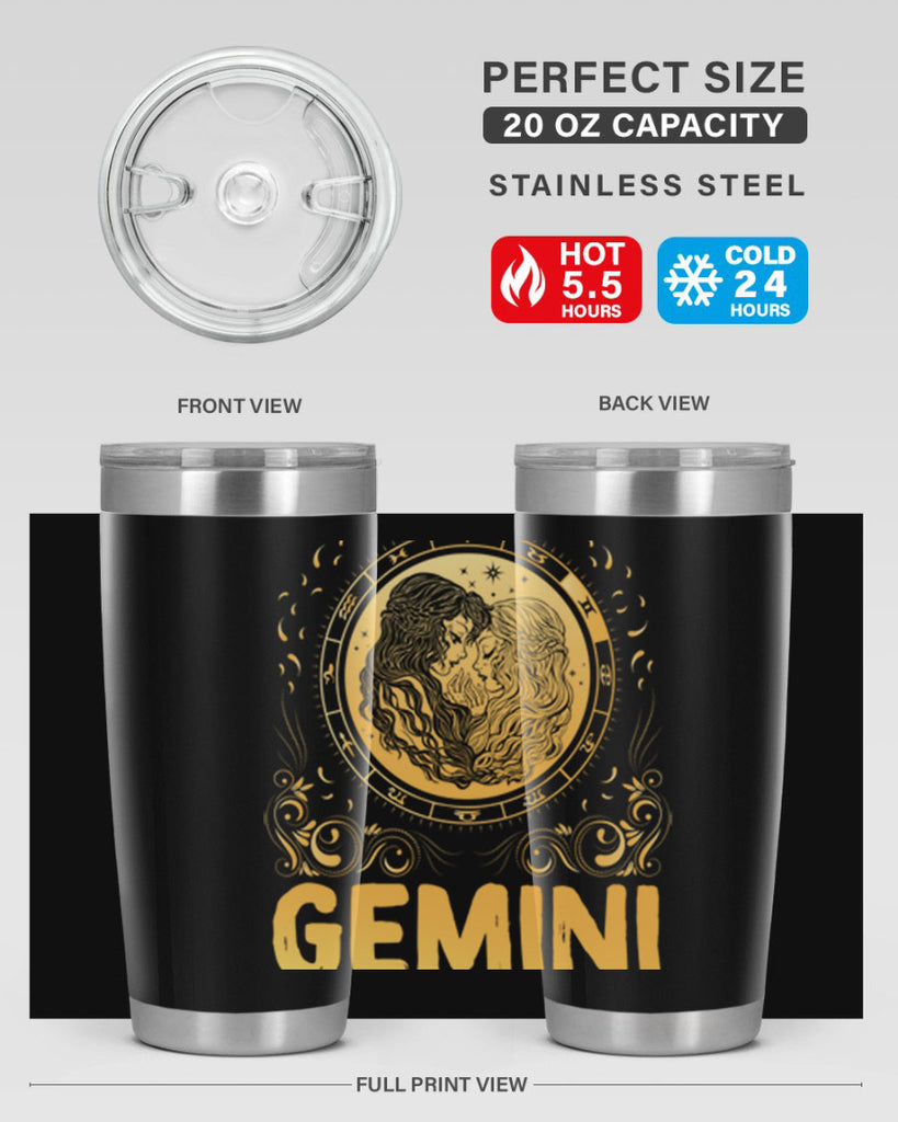 Gemini 234#- zodiac- Tumbler