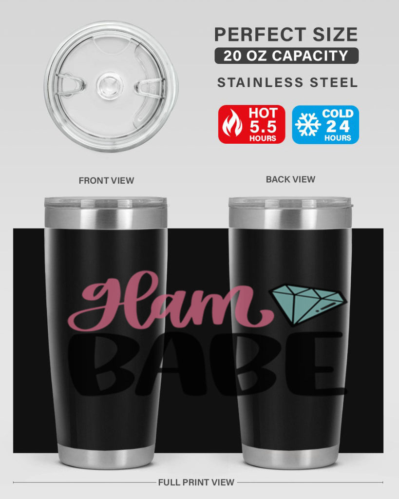 Glam Babe Style 98#- make up- Tumbler