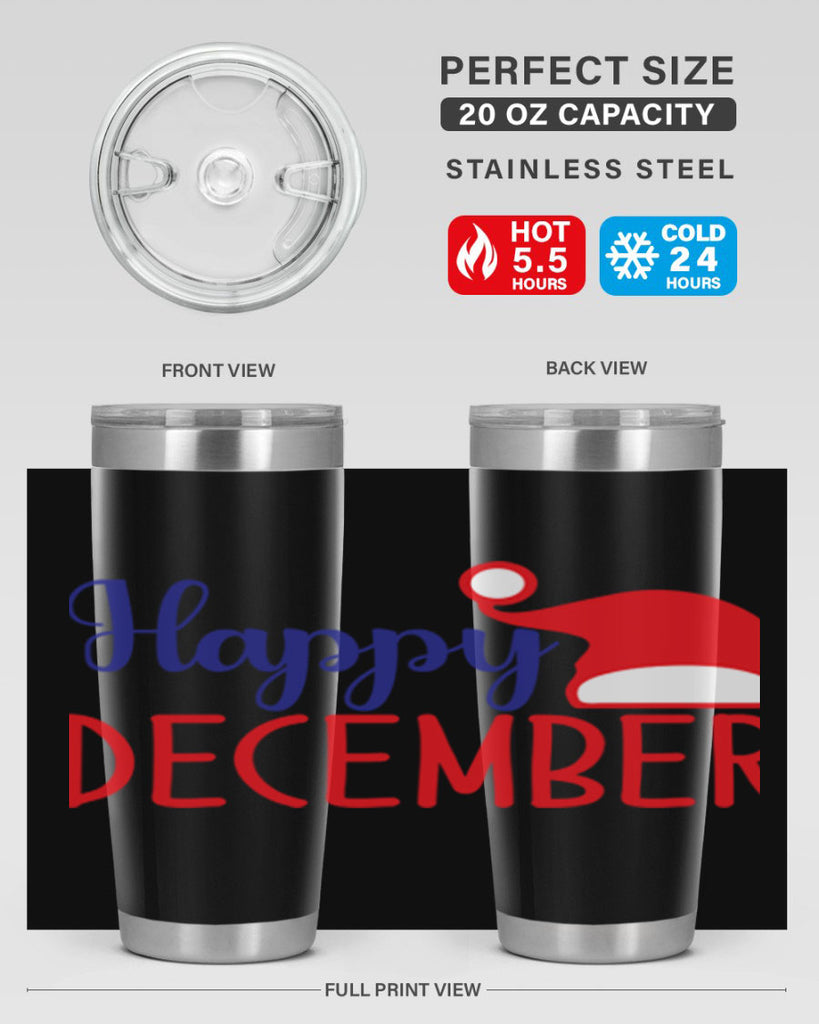 Happy December 135#- winter- Tumbler