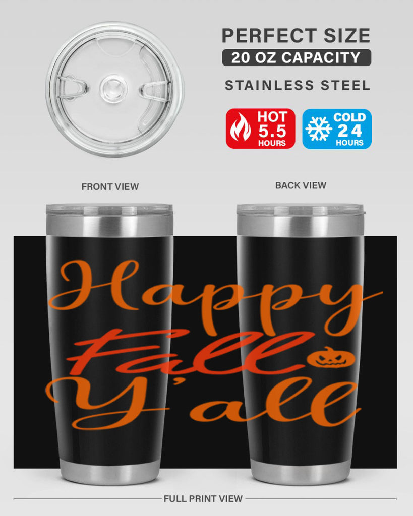 Happy Fall Yall Design 233#- fall- Tumbler