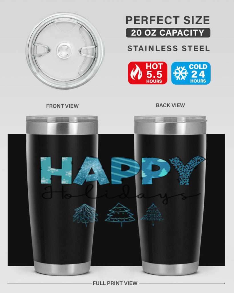 Happy Holidays 140#- winter- Tumbler