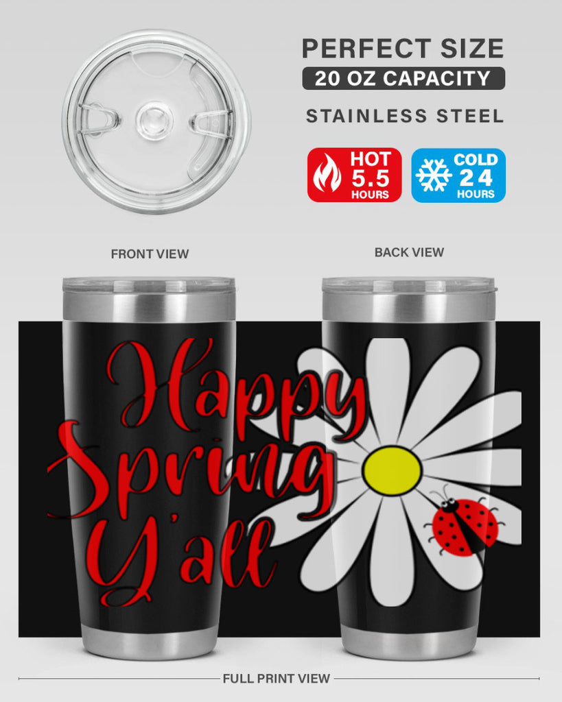Happy Spring Y'all 161#- spring- Tumbler