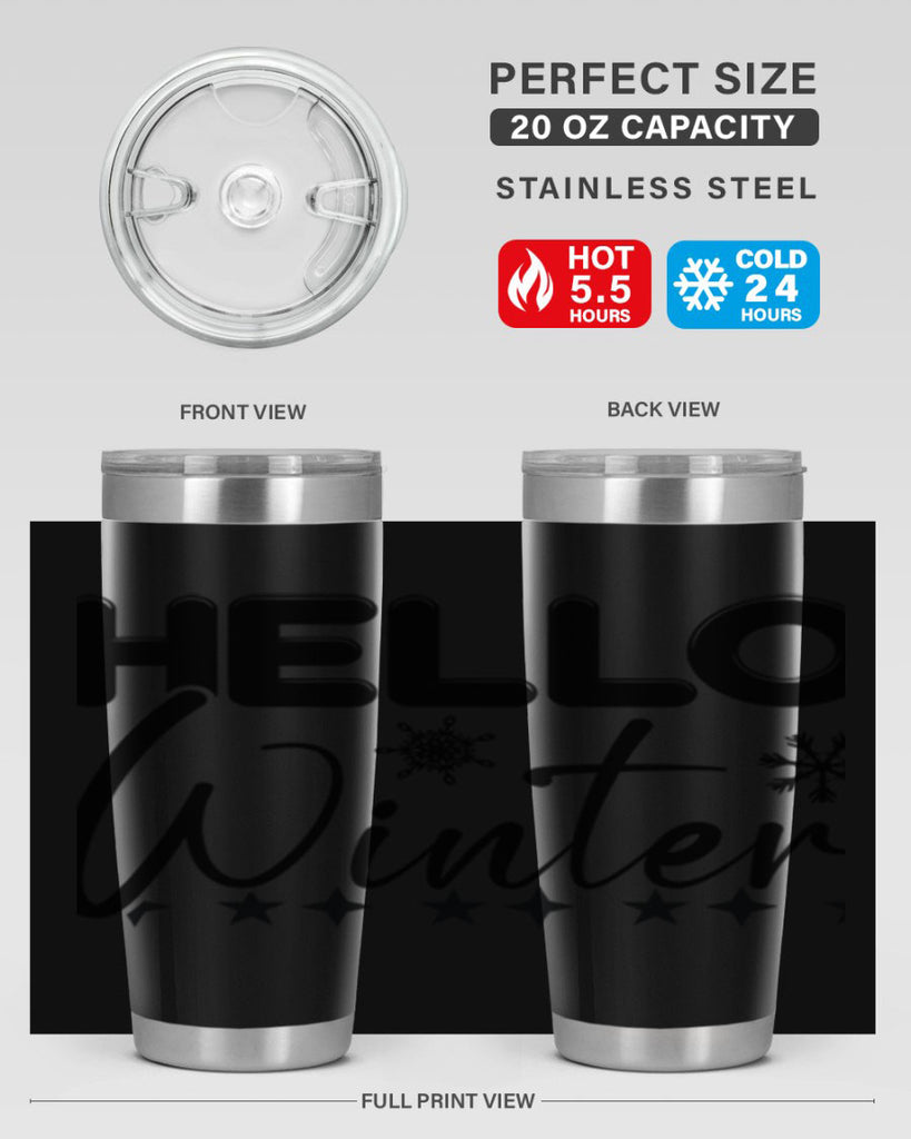 Hello winter 183#- winter- Tumbler