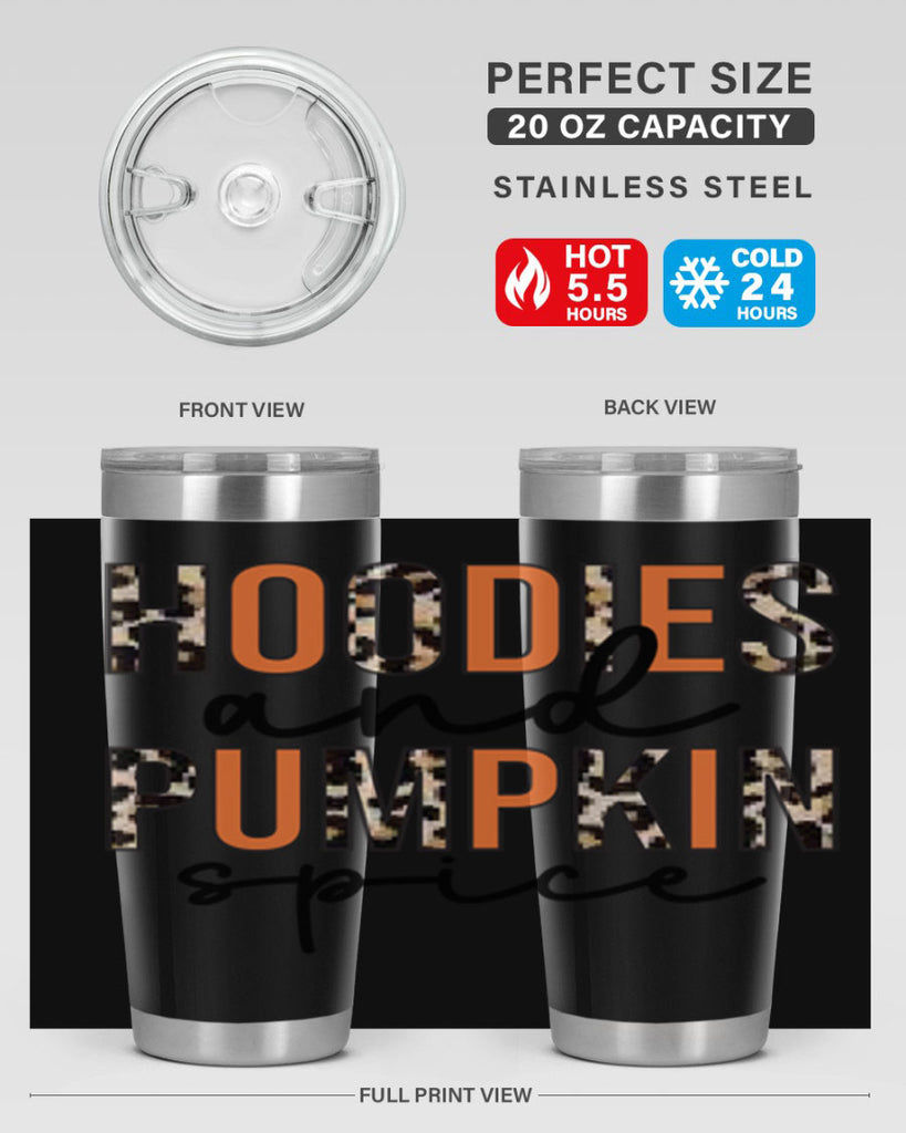 Hoodies and pumpkin spice 317#- fall- Tumbler