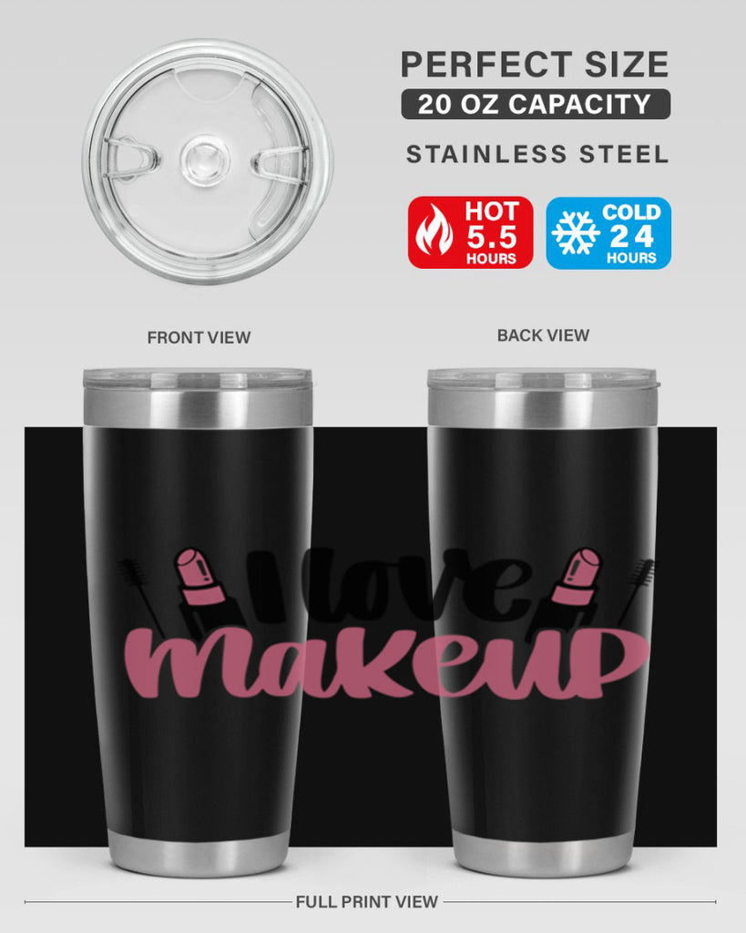 I Love Makeup Style 80#- make up- Tumbler