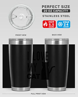 I Love My Cat Style 57#- cat- Tumbler