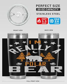 I'm really a polar bear 17#- Bears- Tumbler