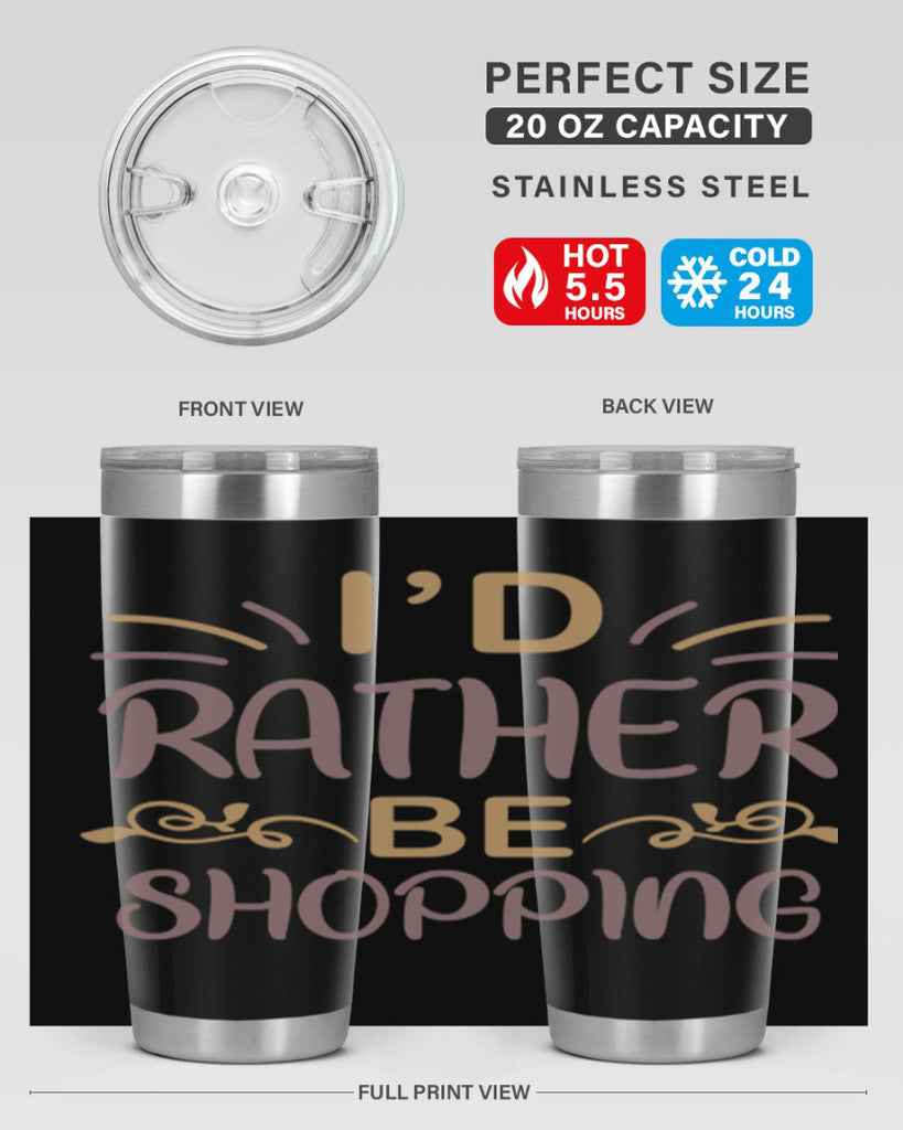 Id Rather Be Shopping 109#- fashion- Cotton Tank