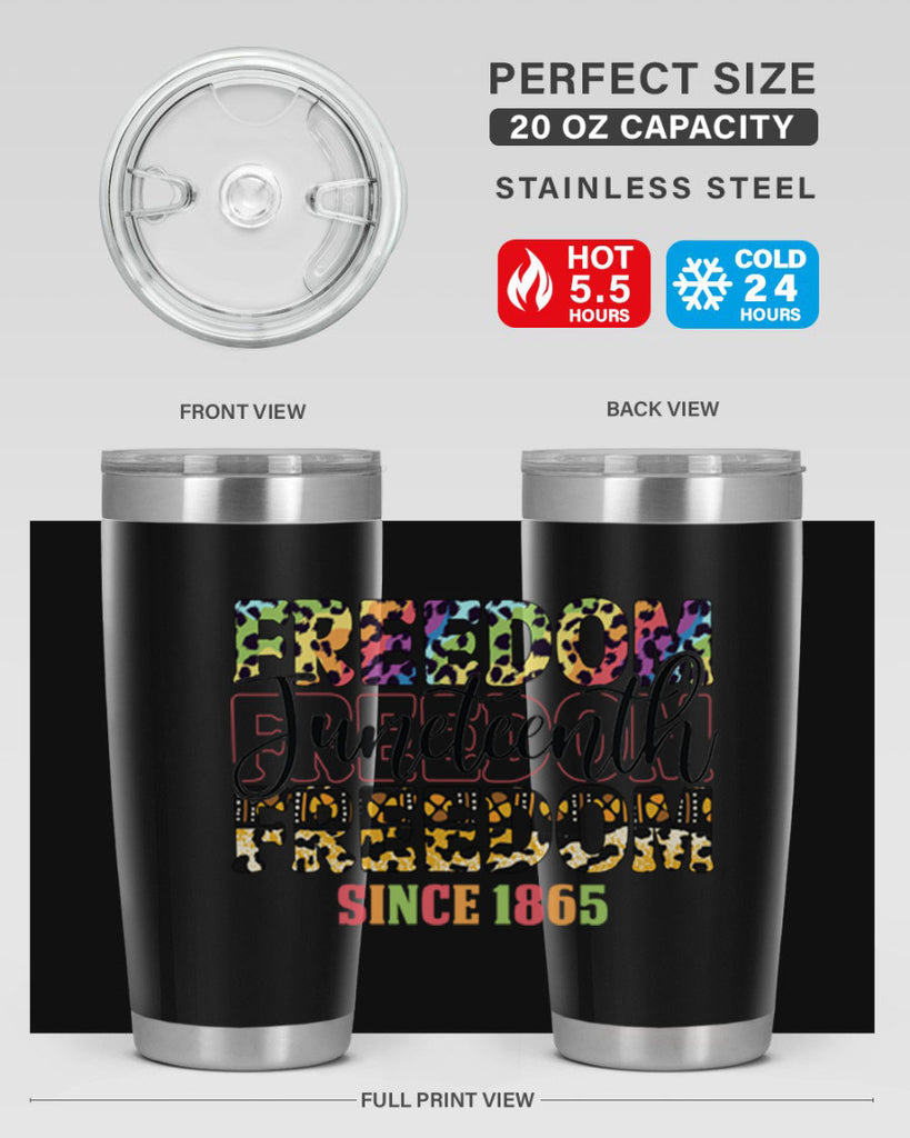 Juneteenth Freedom Since 1865 Png 36#- Juneteenth- tumbler