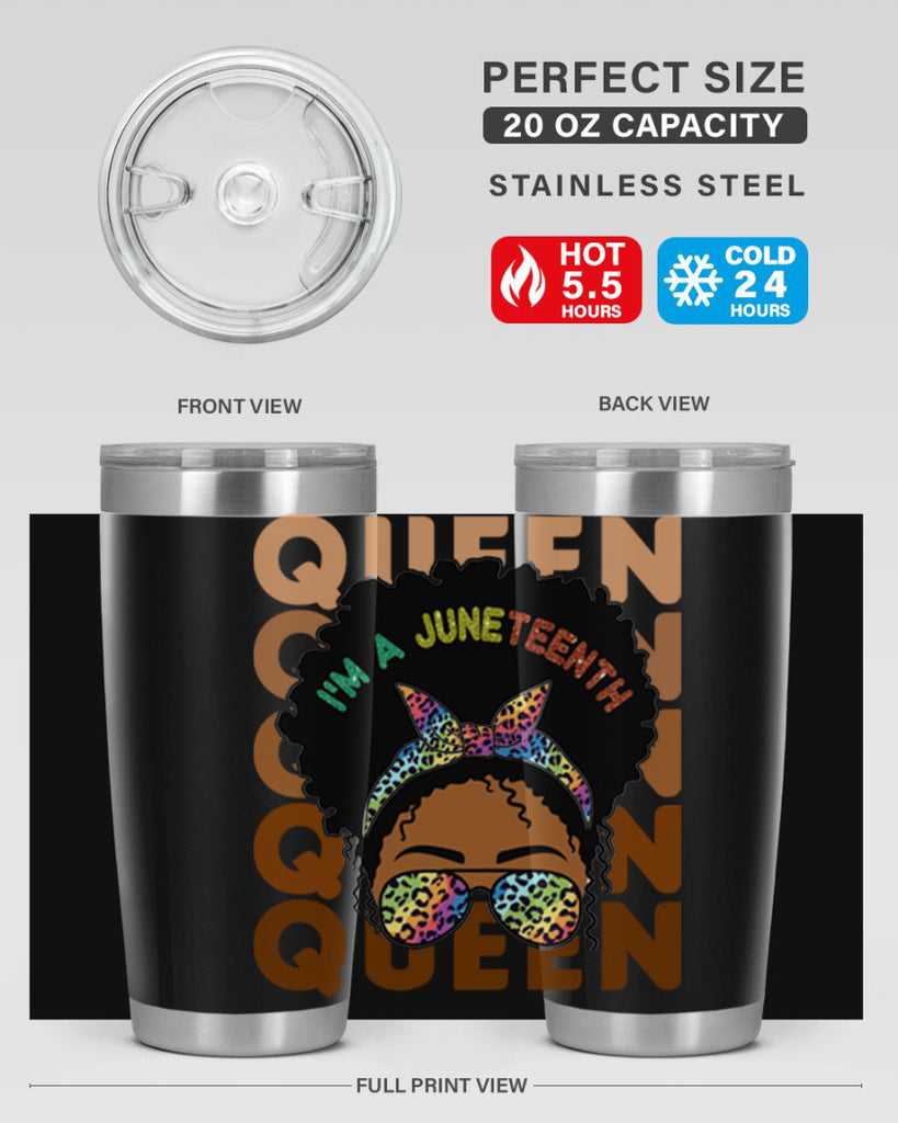 Juneteenth Queen Swag Black Melanin Png 26#- Juneteenth- tumbler