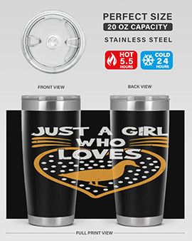 Just A Girl Who Loves Duck Style 34#- duck- Tumbler
