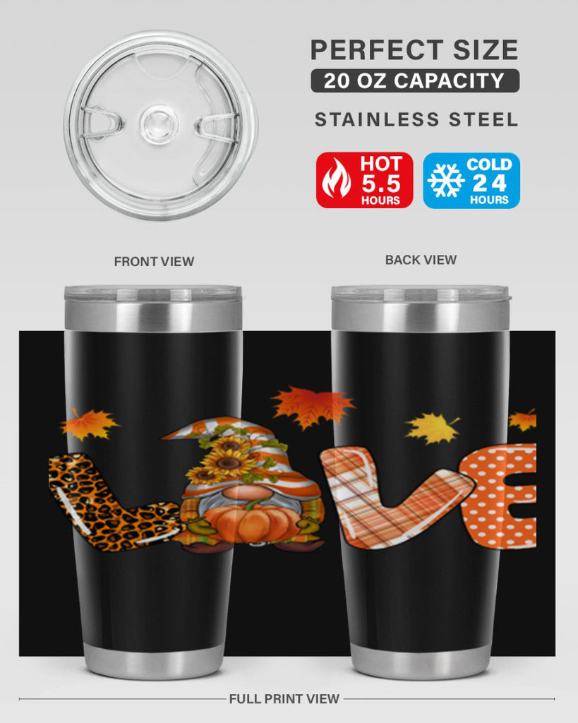 LOVEFallGnomeAutumn 416#- fall- Tumbler