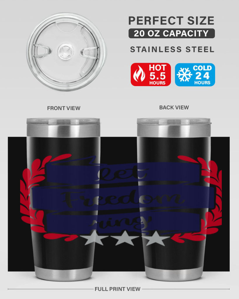 Let Freedom Ring Style 159#- Fourt Of July- Tumbler