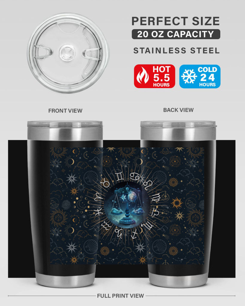 Libra Straight 317#- zodiac- Tumbler