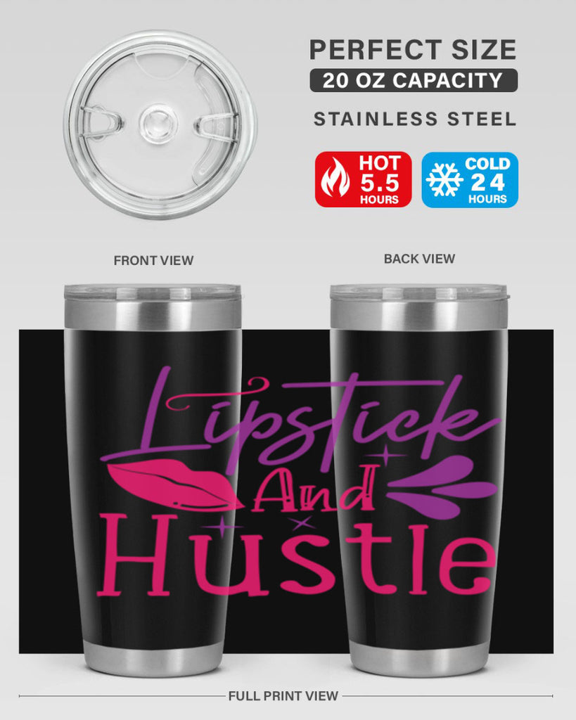 Lipstick And Hustle Style 229#- make up- Tumbler