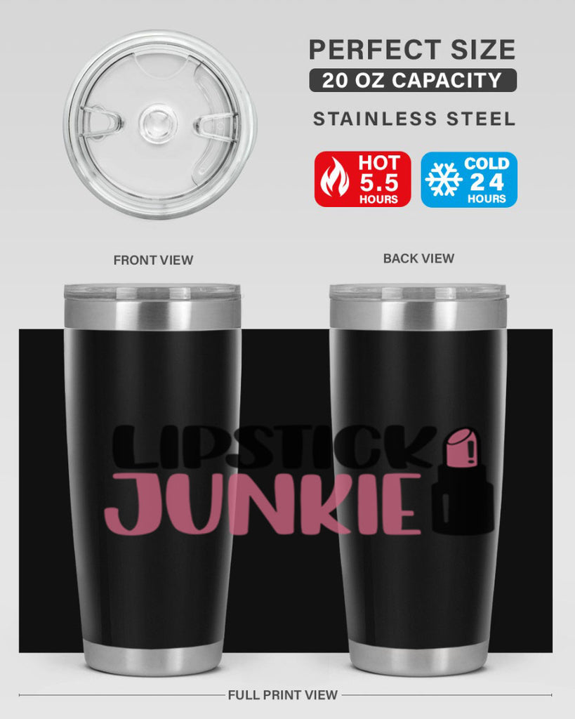 Lipstick Junkie Style 56#- make up- Tumbler