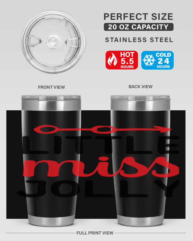 Little miss jolly 306#- winter- Tumbler