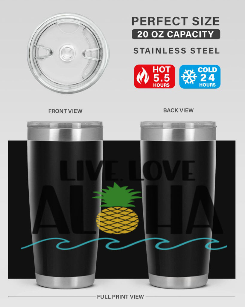 Live Love Aloha Style 30#- summer- Tumbler