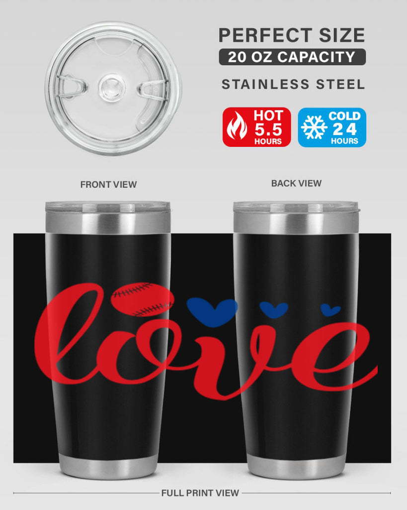 Love 2052#- baseball- Tumbler