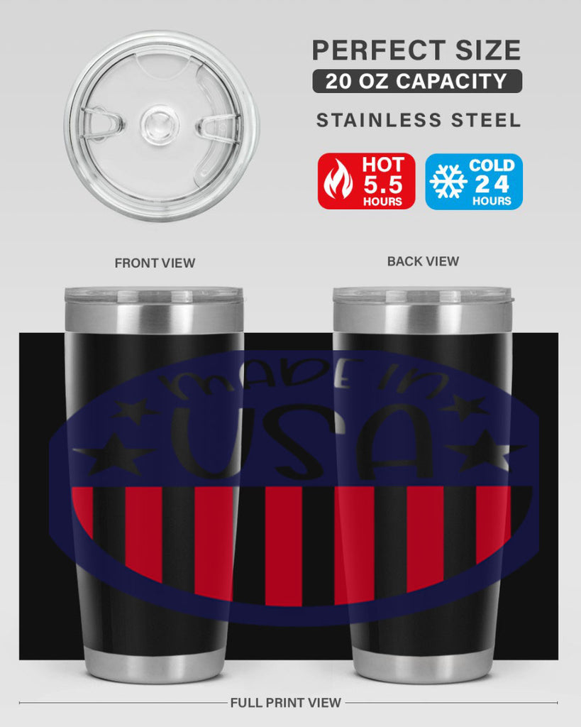 Made In USA Style 165#- Fourt Of July- Tumbler