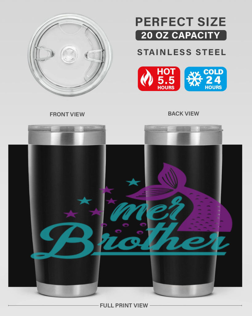Mer Brother 323#- mermaid- Tumbler