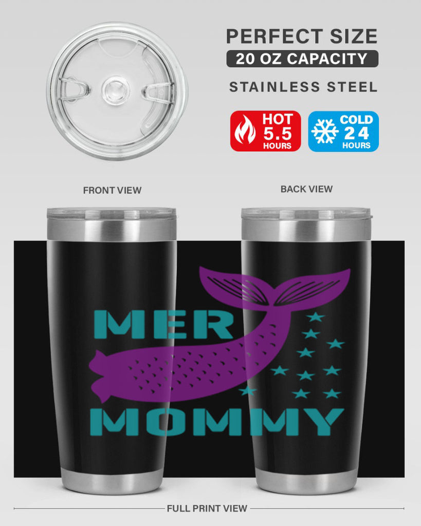 Mer Mommy 342#- mermaid- Tumbler