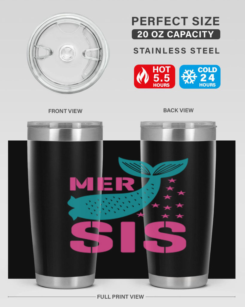 Mer Sis 345#- mermaid- Tumbler