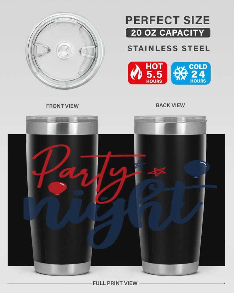 Party Night Style 84#- Fourt Of July- Tumbler