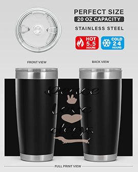 Peace Love Dogs Style 11#- dog- Tumbler