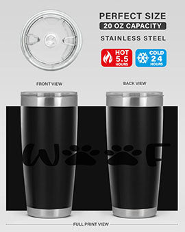 Peace Love Dogs Style 12#- dog- Tumbler
