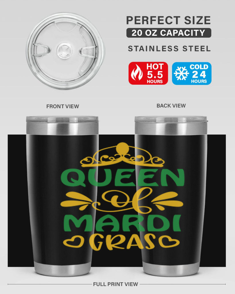 Queen Of Mardi Gras 134#- fashion- Cotton Tank