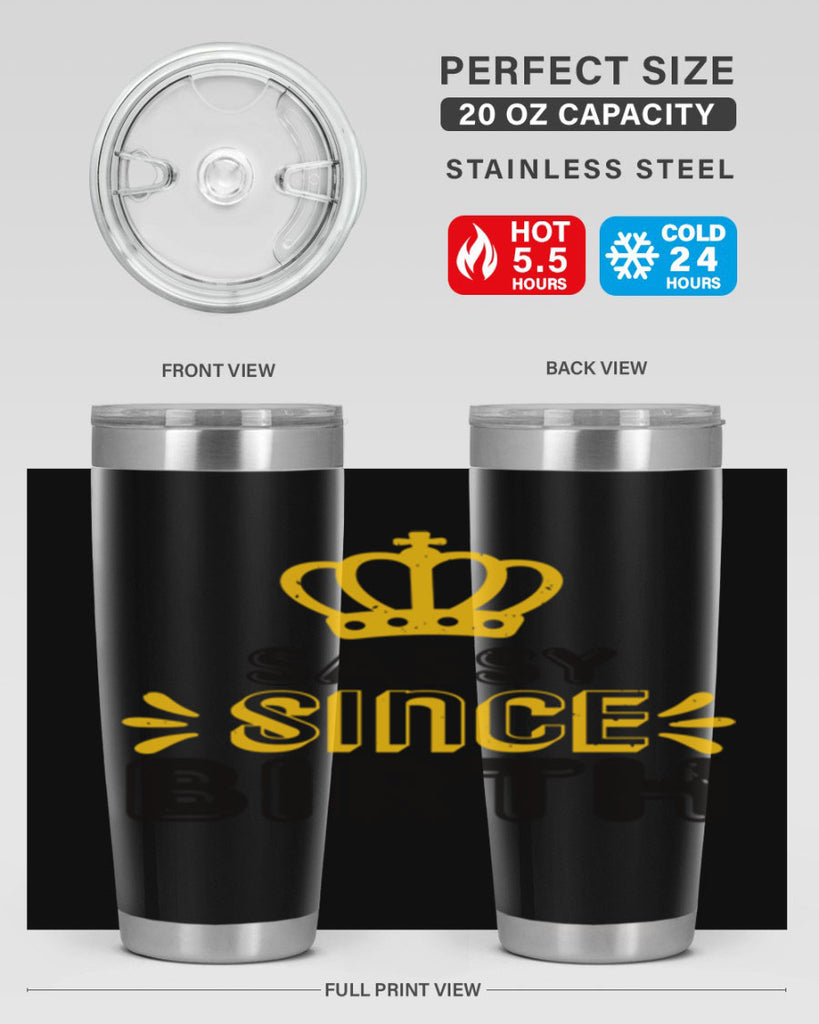 Saddy since birth Style 16#- baby shower- tumbler