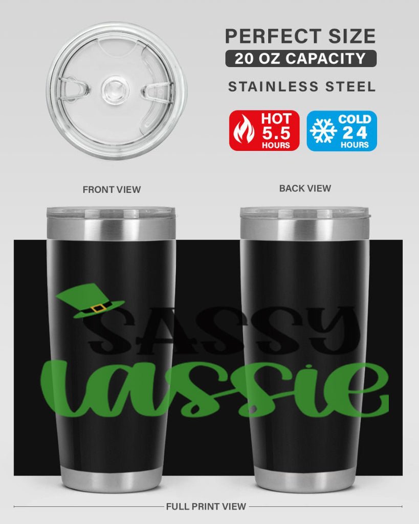 Sassy Iassie Style 34#- St Patricks Day- Tumbler