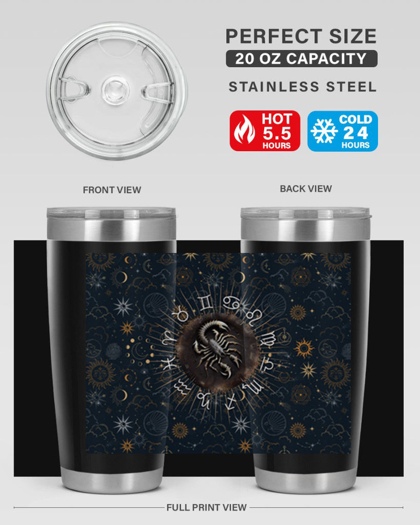 Scorpius Straight 466#- zodiac- Tumbler