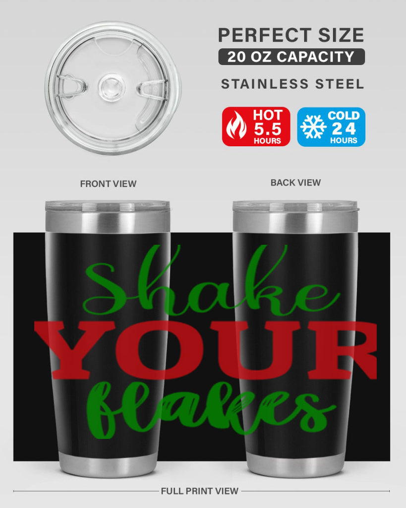 Shake Your Flakes 355#- winter- Tumbler
