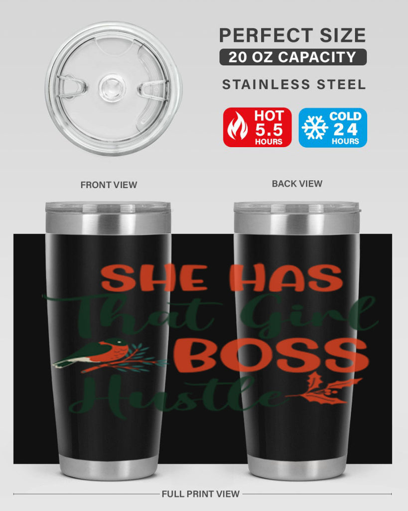 She Has That Girl Boss Hustle 363#- winter- Tumbler
