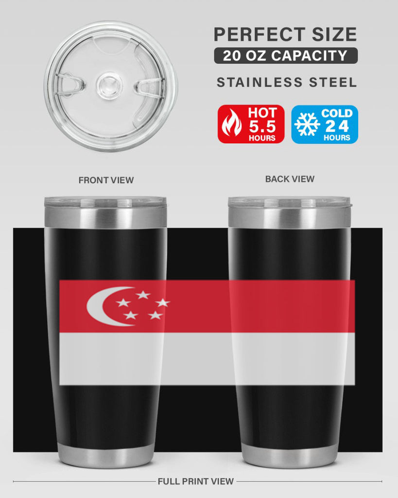 Singapore 41#- world flags- Tumbler