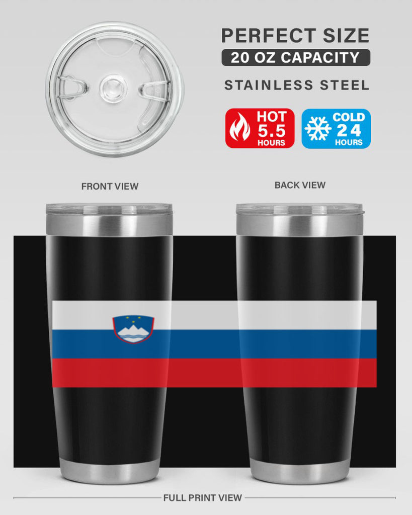 Slovenia 39#- world flags- Tumbler