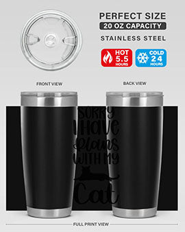 Sorry I Have Plans Style 105#- cat- Tumbler