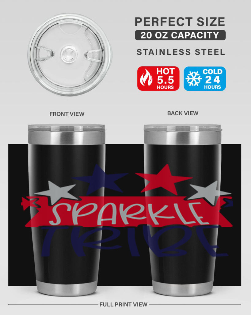 Sparkle Tribe Style 172#- Fourt Of July- Tumbler