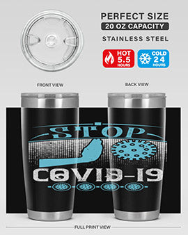 Stop covid Style 22#- corona virus- Tumbler