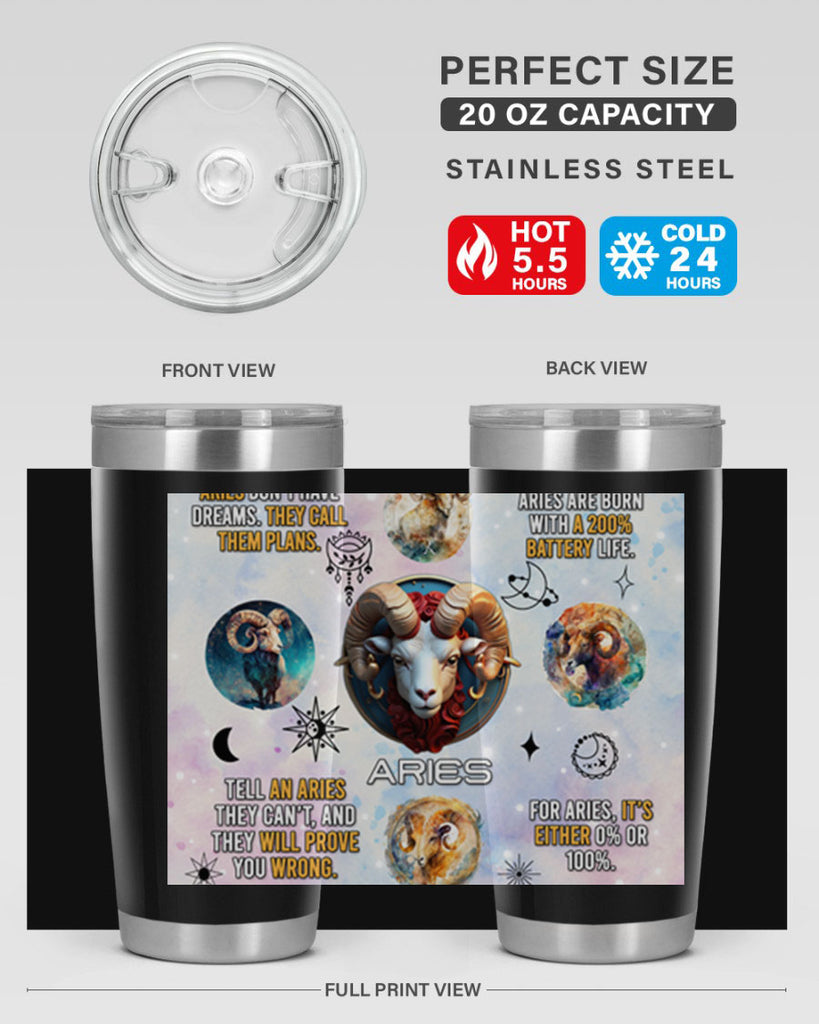 StraightAries 469#- zodiac- Tumbler