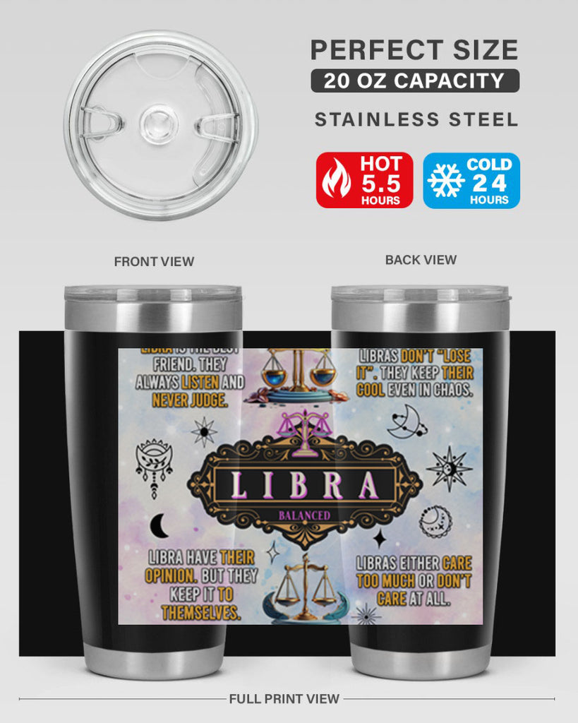 StraightLibra 474#- zodiac- Tumbler